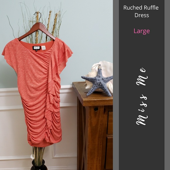Miss Me Dresses & Skirts - 🔥4/$25🔥 Miss Me | Ruched Ruffle Dress